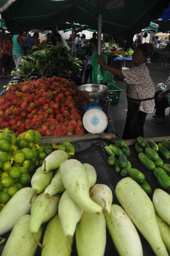 Manhã de feira em Saint Laurent, na Guiana Francesa